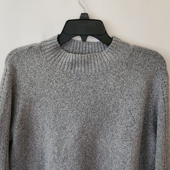Belle Gray-Blue Mock Neck Sweater womens size small - Picture 2 of 12